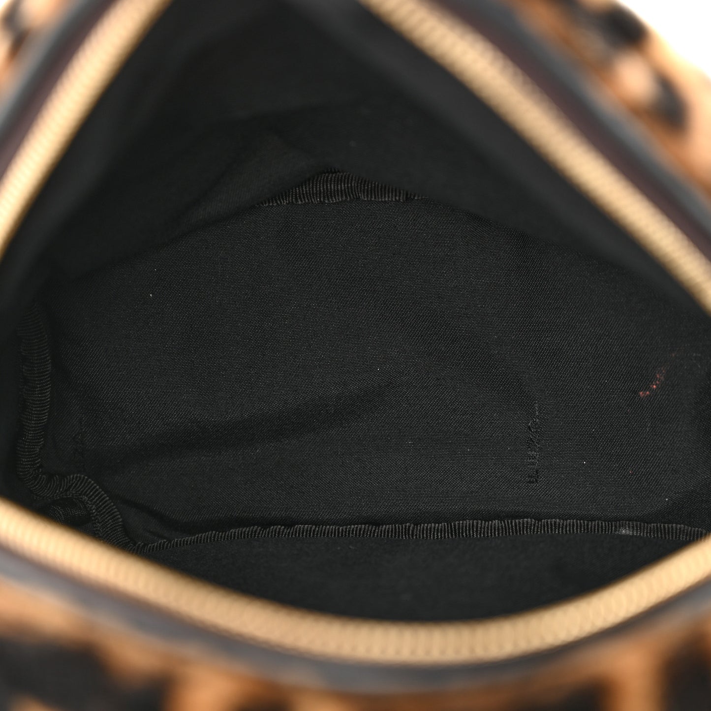 Shearling Macro FF 1974 Mini Backpack Tobacco Black