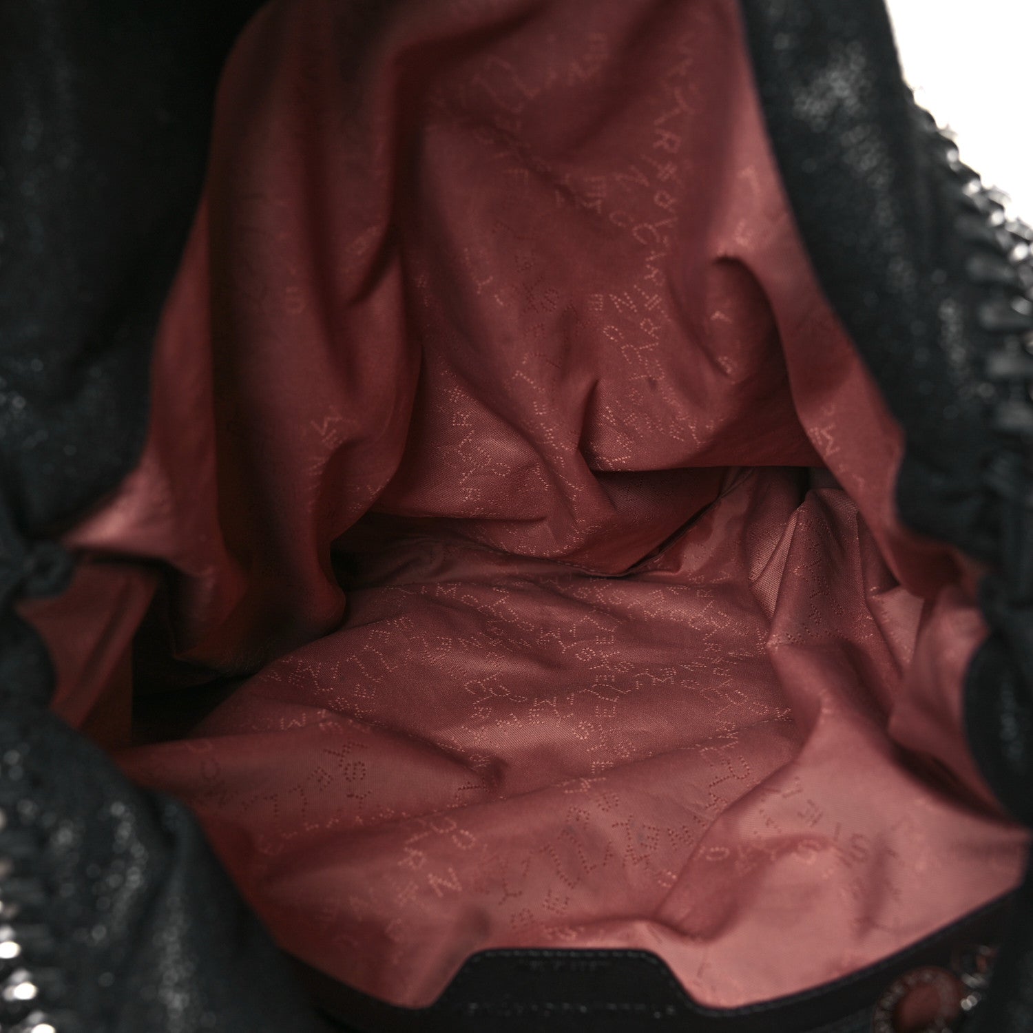 Stella McCartney Shaggy Deer Falabella Fold Over Tote Black 5 of 9