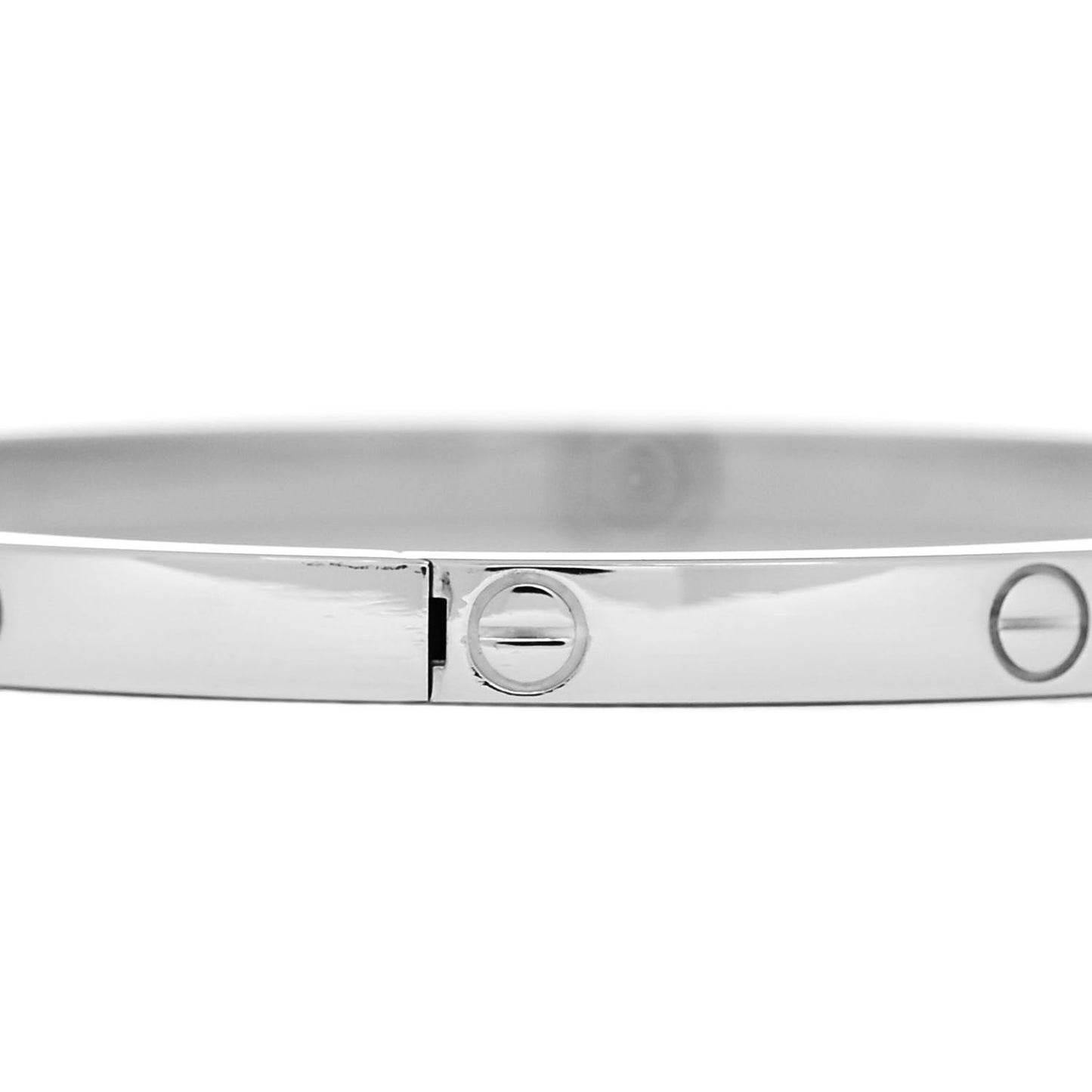 18K White Gold Small LOVE Bracelet 16