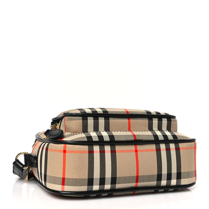 Burberry Calfskin Vintage Check Camera Bag Archive Beige 4 of 9