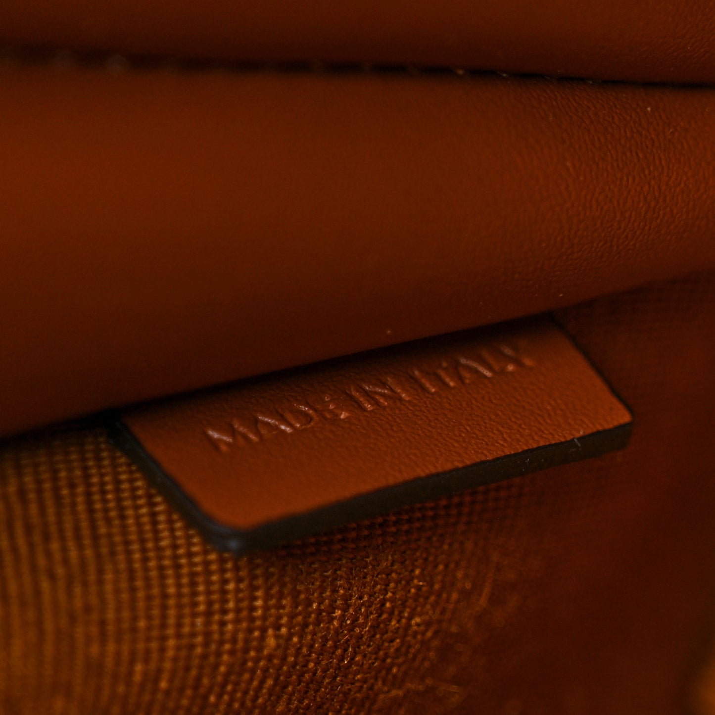 Triomphe Canvas Calfskin Medium Cosmetic Pouch Tan