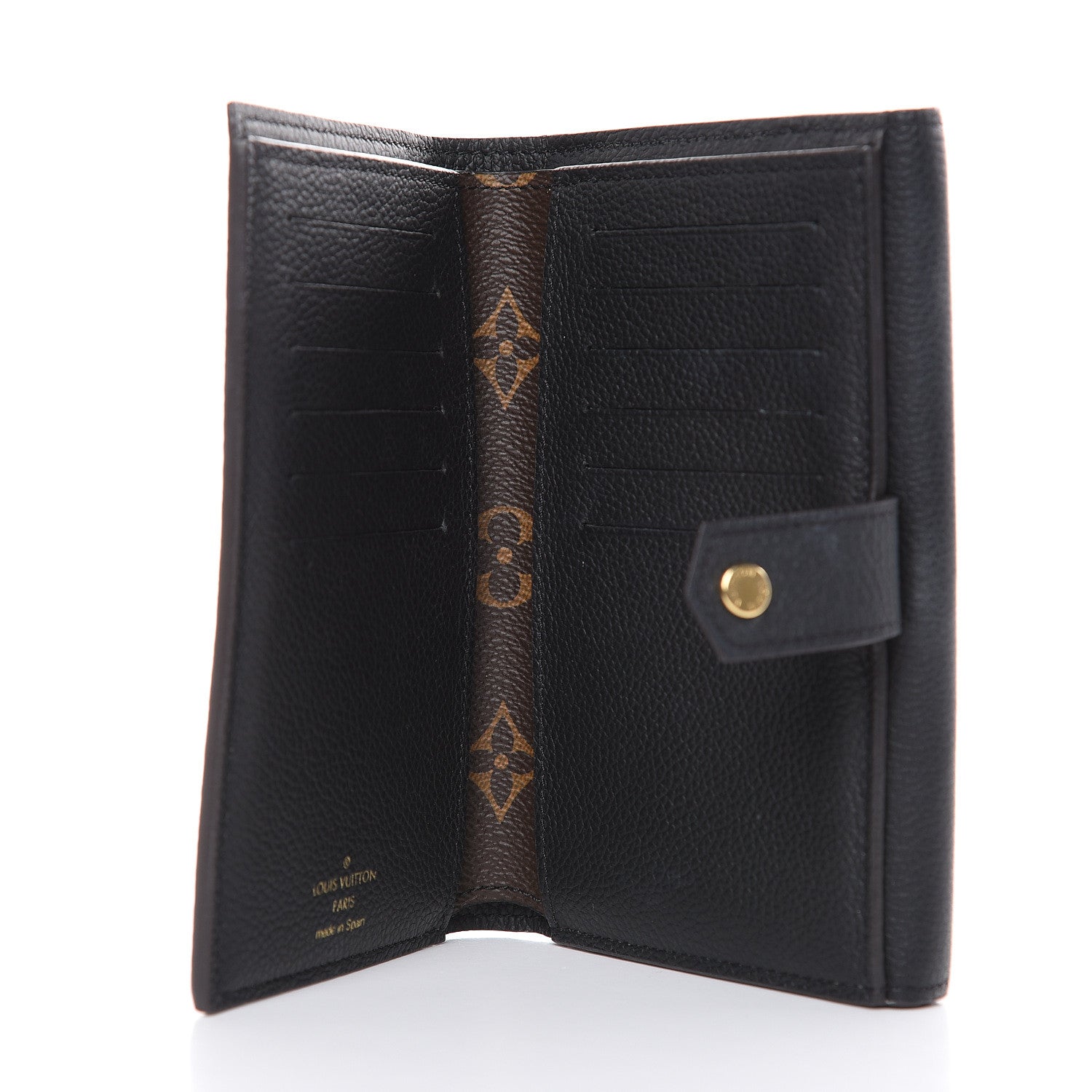 Louis Vuitton Monogram Pallas Compact Wallet Black 5 of 7