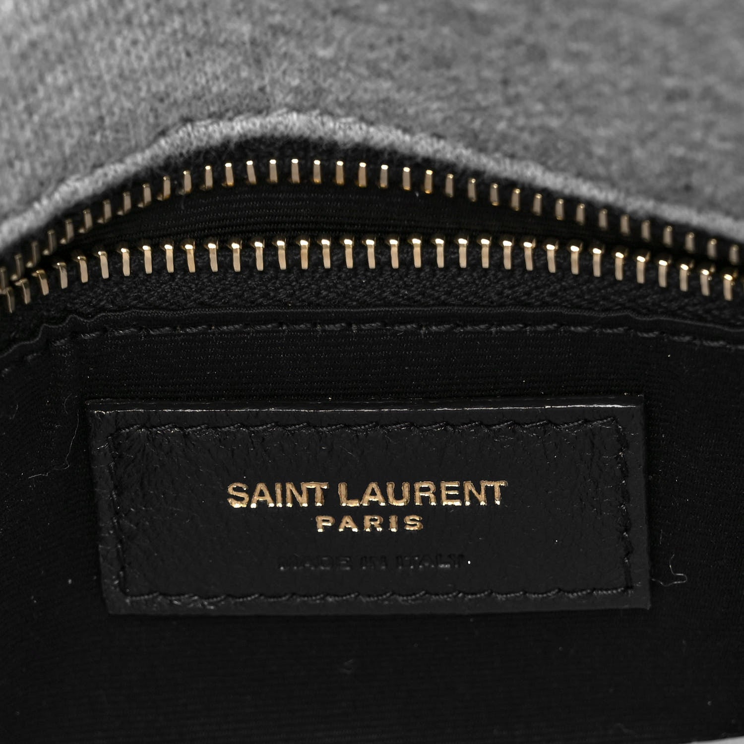 Saint Laurent Jersey Quilted Small Loulou Puffer Monogram Chain Satchel Grey Cloud 6 of 11