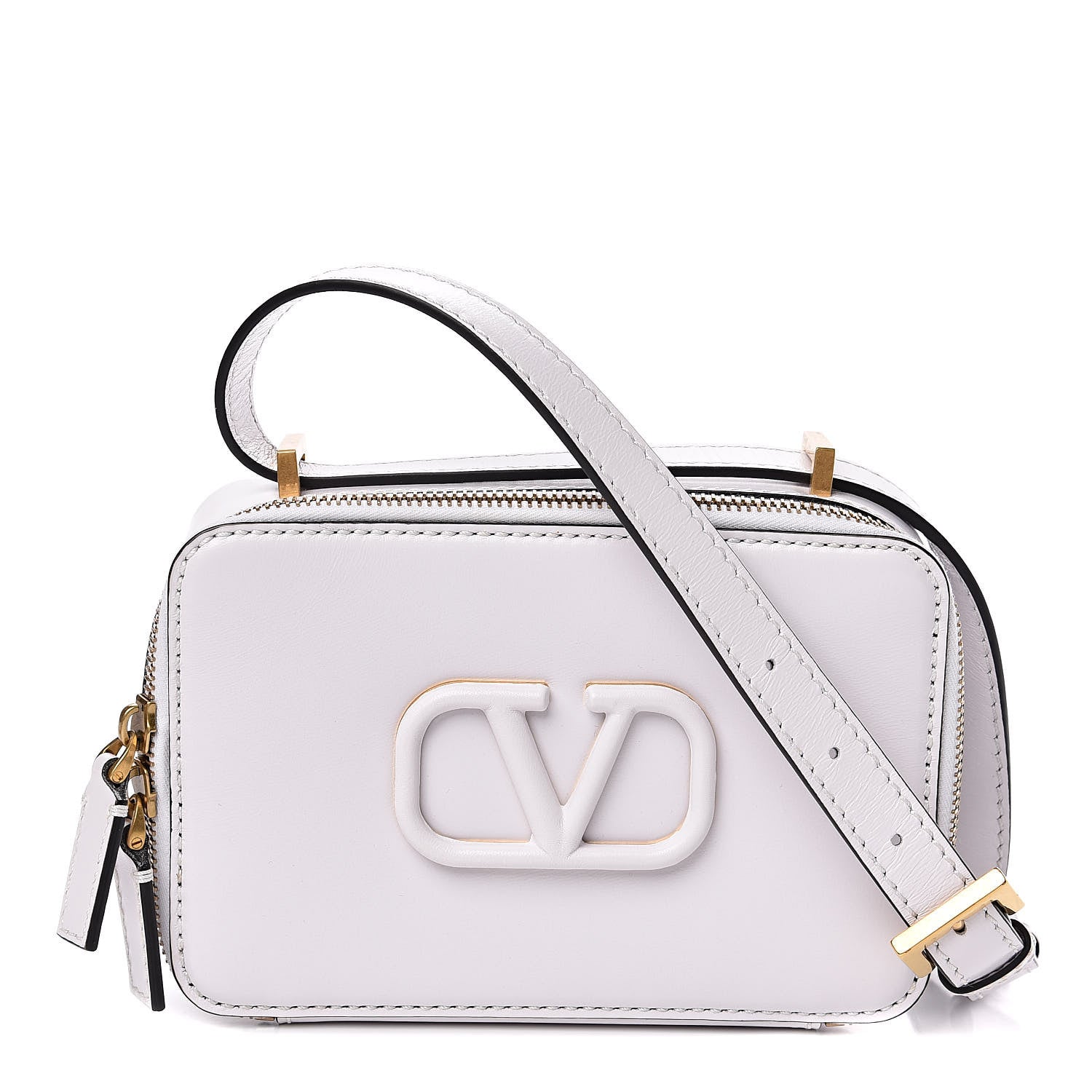 Valentino Garavani Smooth Calfskin VSling Crossbody Bag White 1 of 9