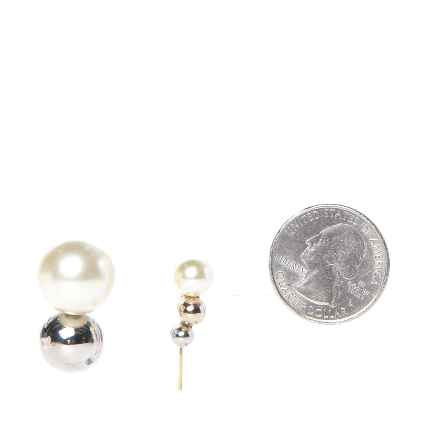 Pearl Mise En Dior Tri Double Tribal Earrings