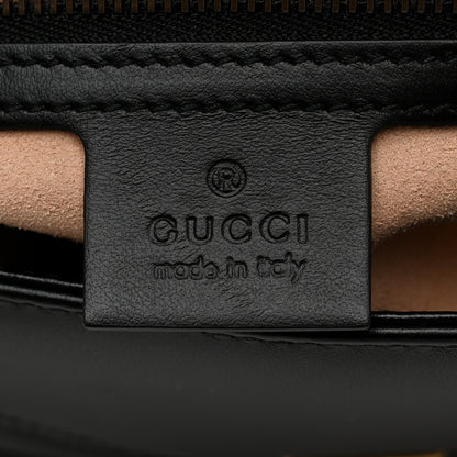 Gucci Calfskin Matelasse Small GG Marmont Shoulder Bag Black 6 of 11