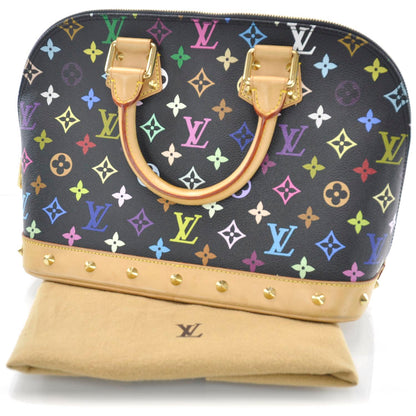 Louis Vuitton Monogram Multicolor Alma Black 3 of 9
