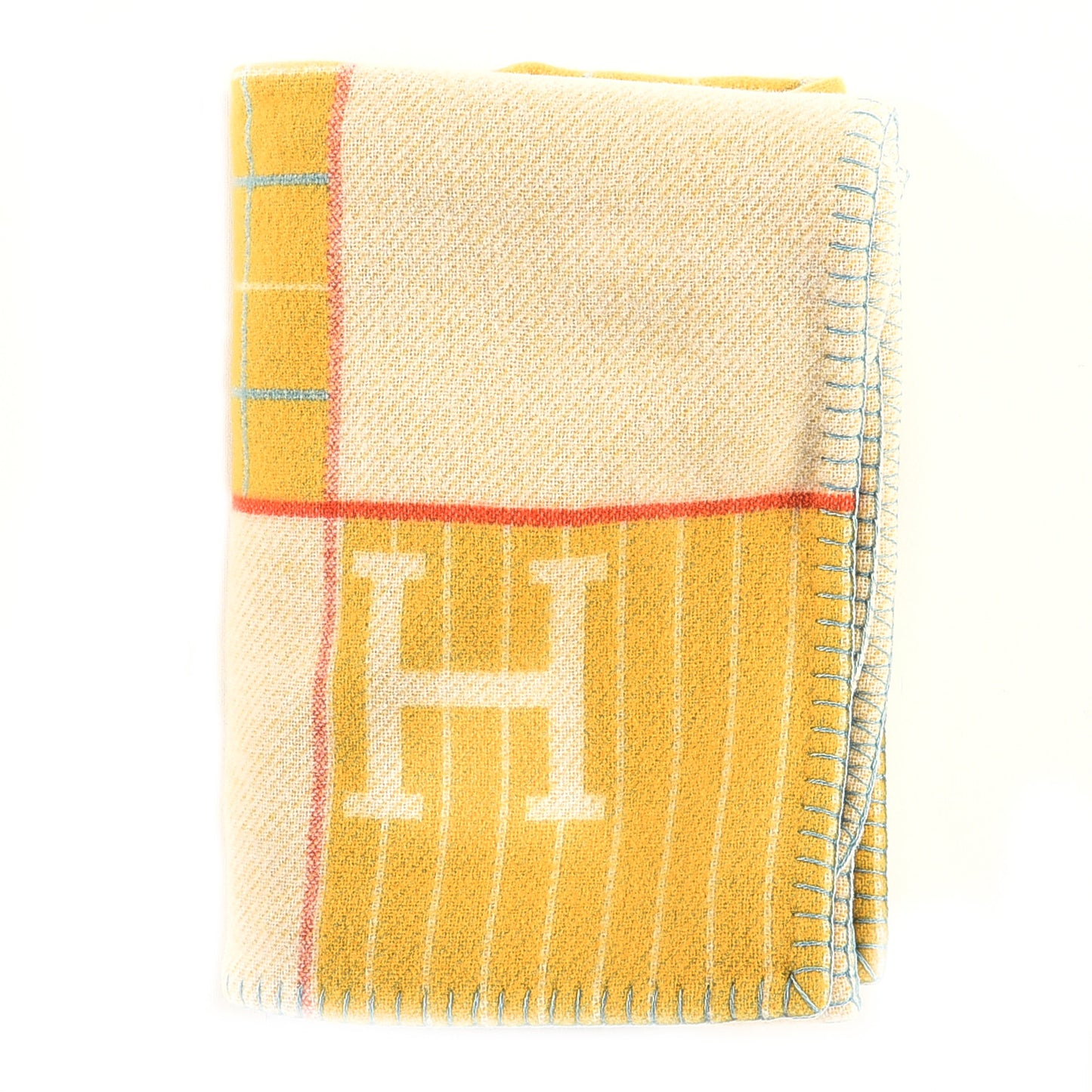 Wool Cashmere Avalon Passe-Passe Blanket Miel