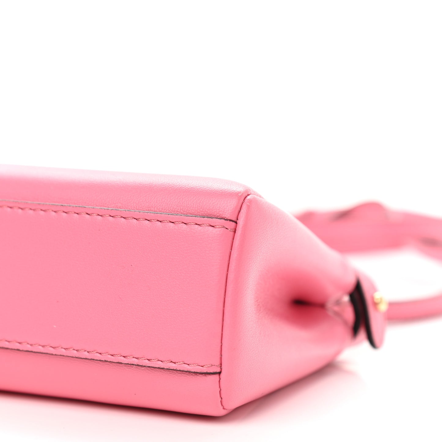 Shiny Nappa Micro Peekaboo Iconic Satchel Rosa Fluo