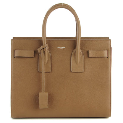 Saint Laurent Grained Calfskin Small Sac De Jour Taupe 1 of 8