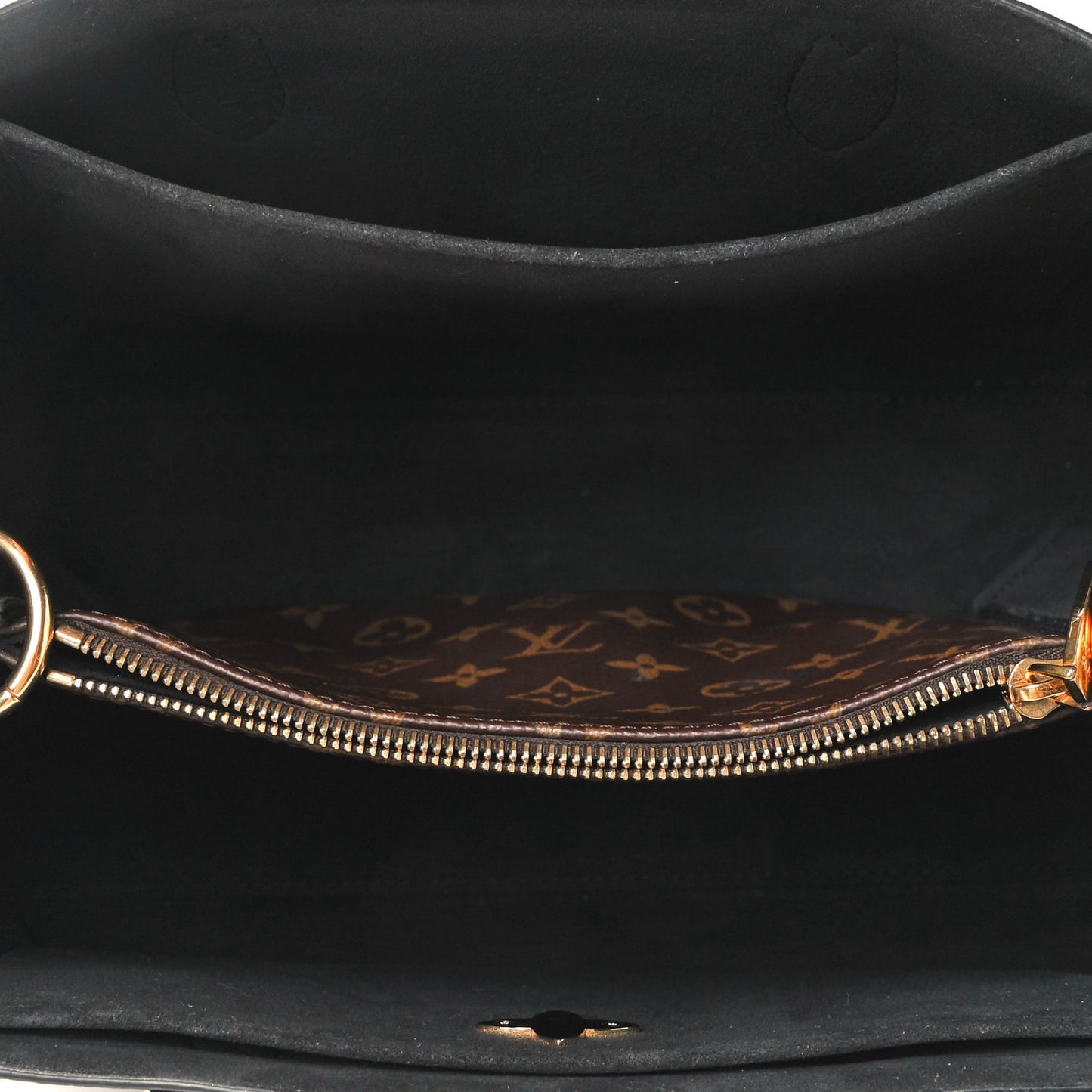 Monogram Flower Tote Black