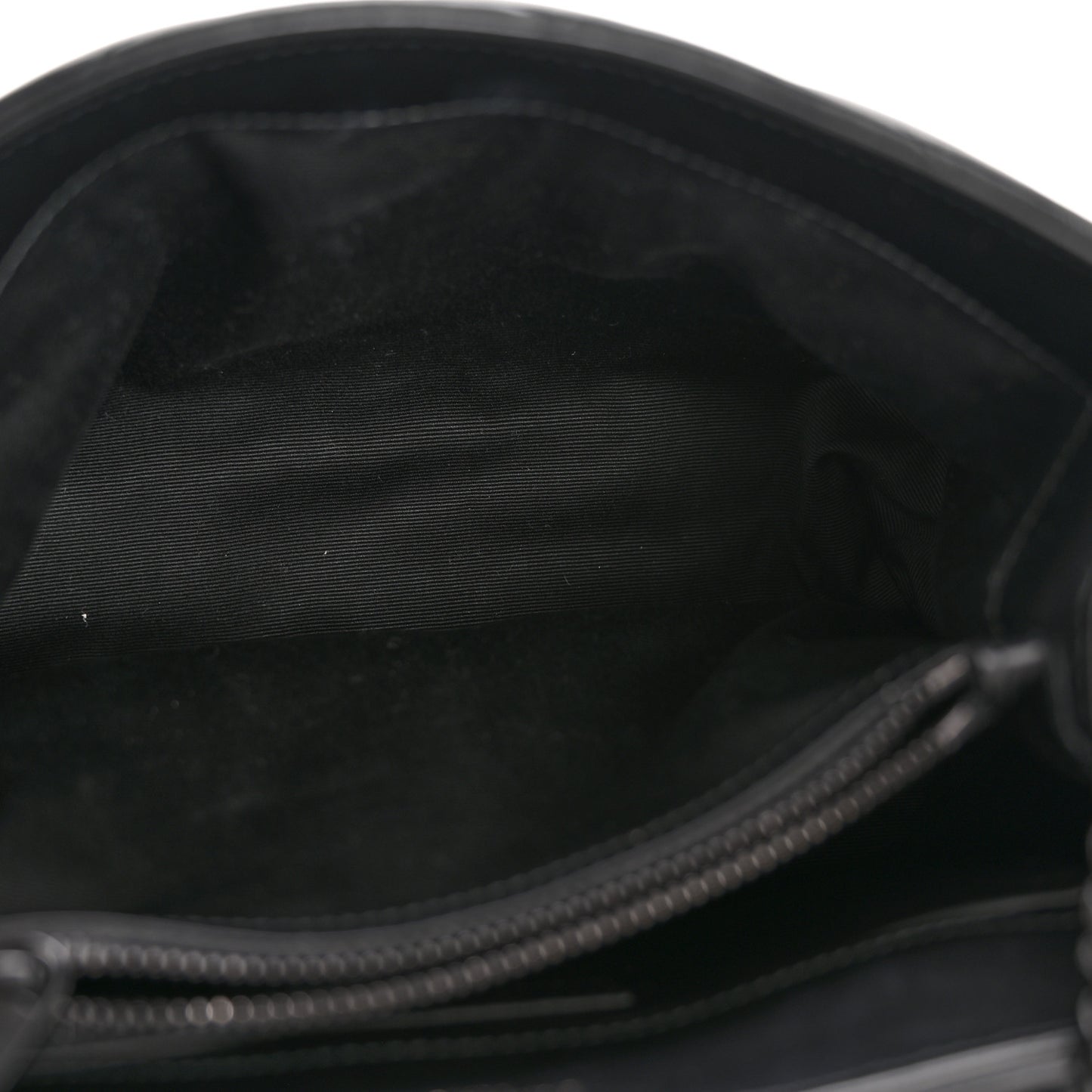 Calfskin Y Quilted Monogram Monochrome Small Loulou Chain Satchel Black