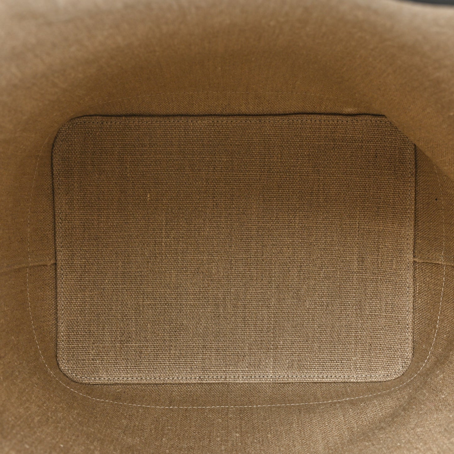 Canvas Calfskin Teddy Drawstring Shopping Tote White Black