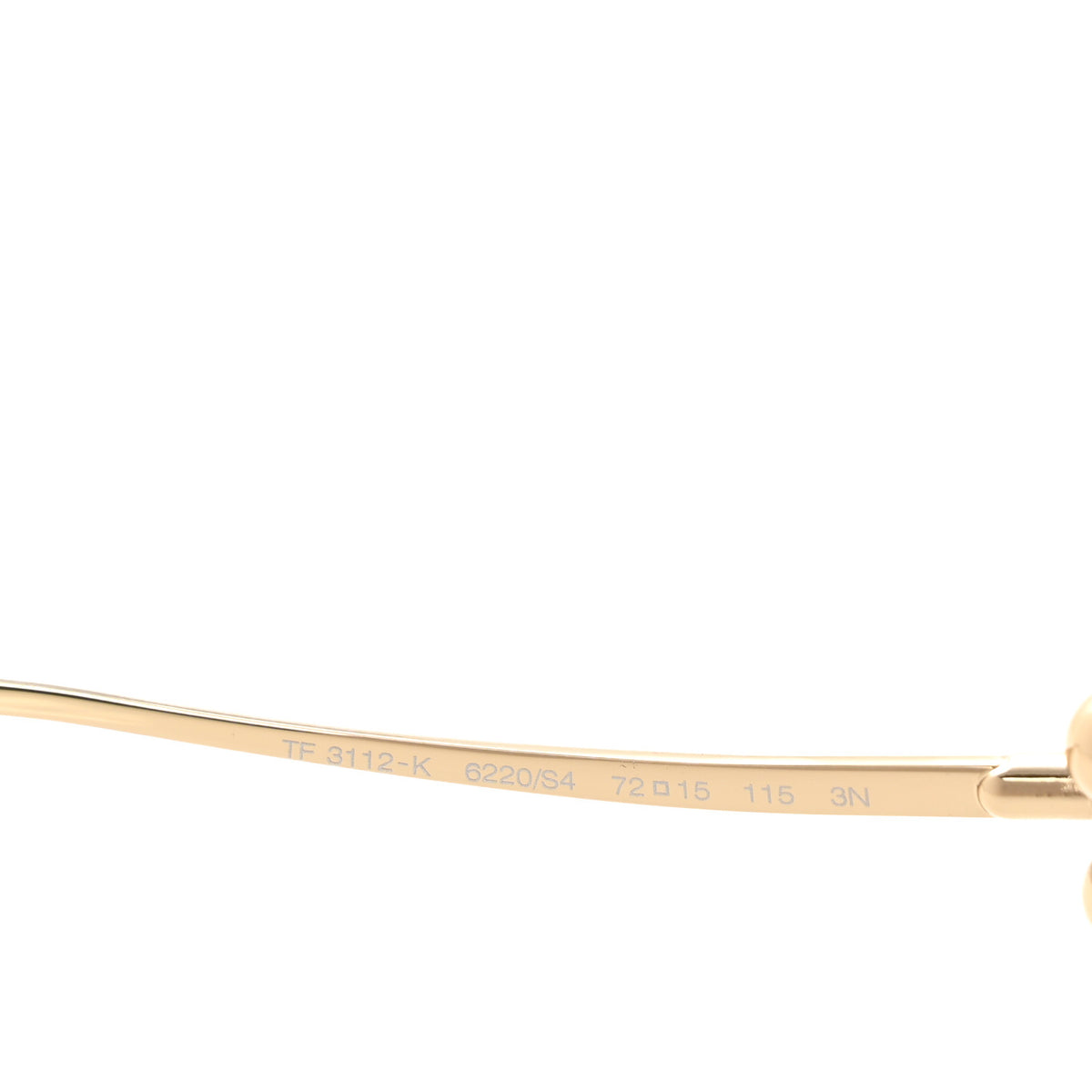 Metal TF3112K HardWear Sunglasses Gold Grey