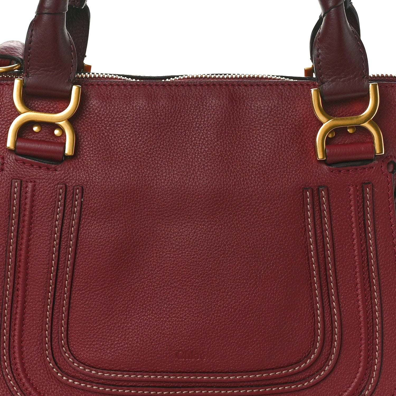 Chloe Calfskin Medium Marcie Satchel Garnet 8 of 11