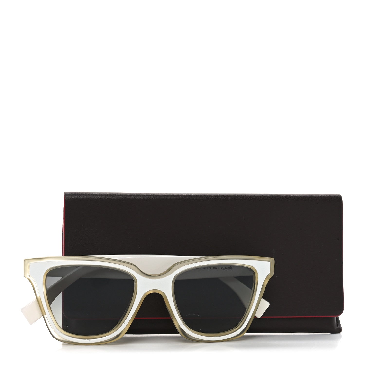 Fendi Acetate Sunglasses FF 0195/S White Gold 7 of 8