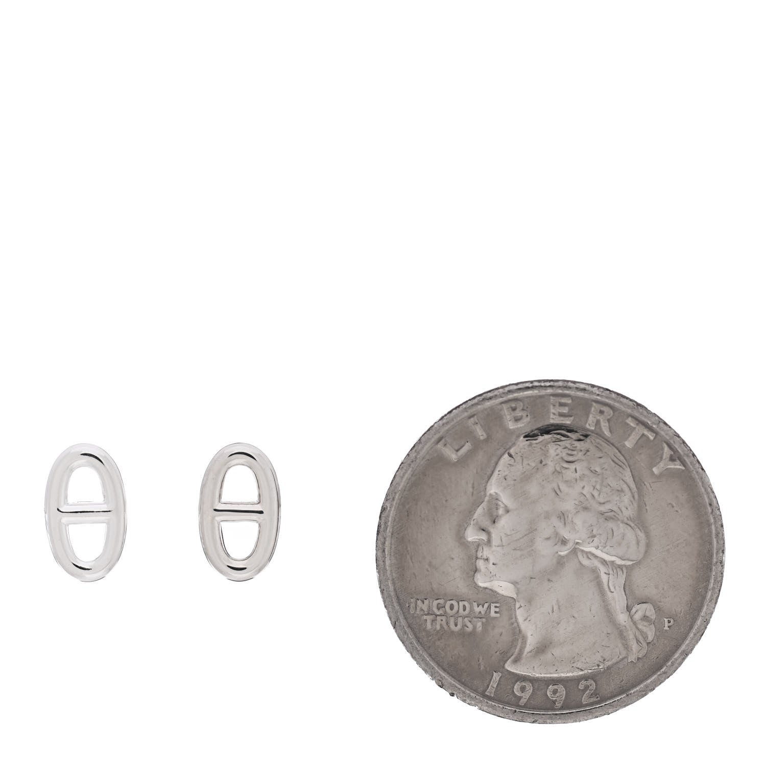 Hermes Sterling Silver TPM Farandole Earrings 2 of 6