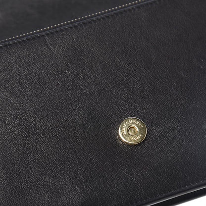 Saint Laurent Smooth Calfskin Classic Monogram Kate Heart Tassel Heart Chain Wallet Black 17 of 20