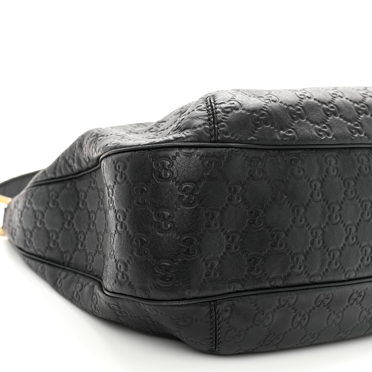 Gucci Guccissima Large New Ladies Web Hobo Black 9 of 13