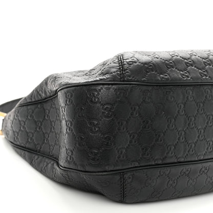 Gucci Guccissima Large New Ladies Web Hobo Black 9 of 13