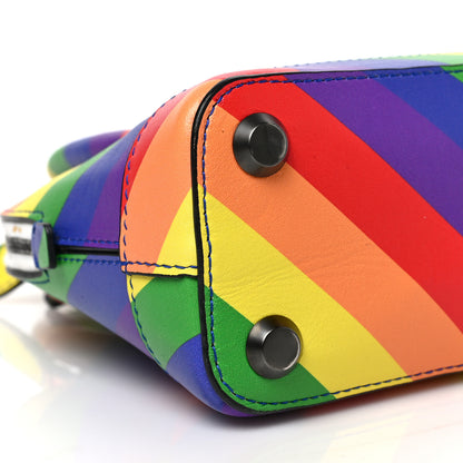 Balenciaga Smooth Calfskin Logo Rainbow XXS Ville Top Handle Bag Multicolor 7 of 8