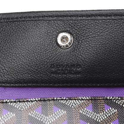 Goyard Goyardine Saint Louis Claire Voie GM Black Purple 6 of 8