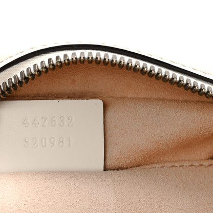 Gucci Calfskin Matelasse Small GG Marmont Chain Shoulder Bag White 7 of 10