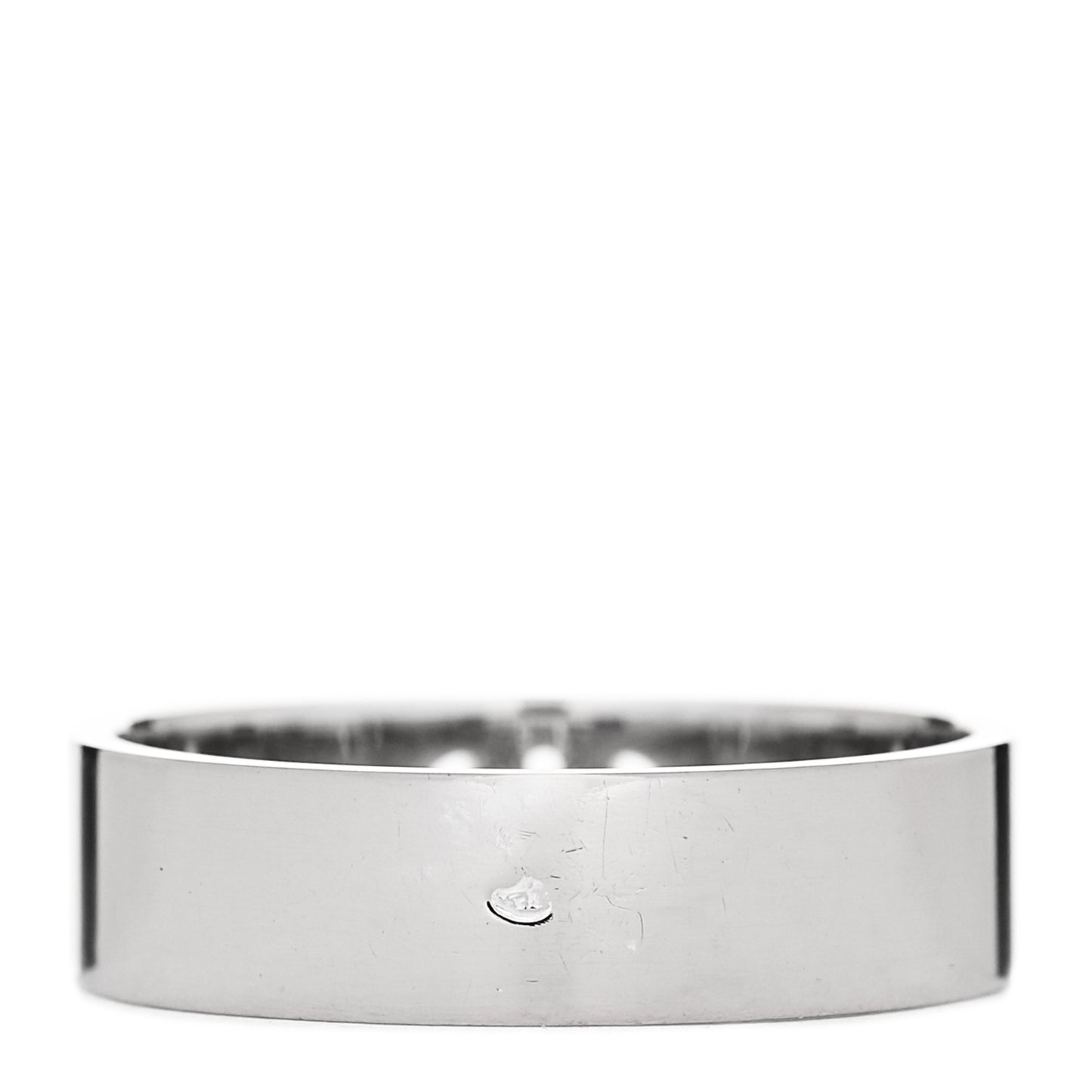 18K White Gold Diamond PM H D'Ancre Ring 58 8.25