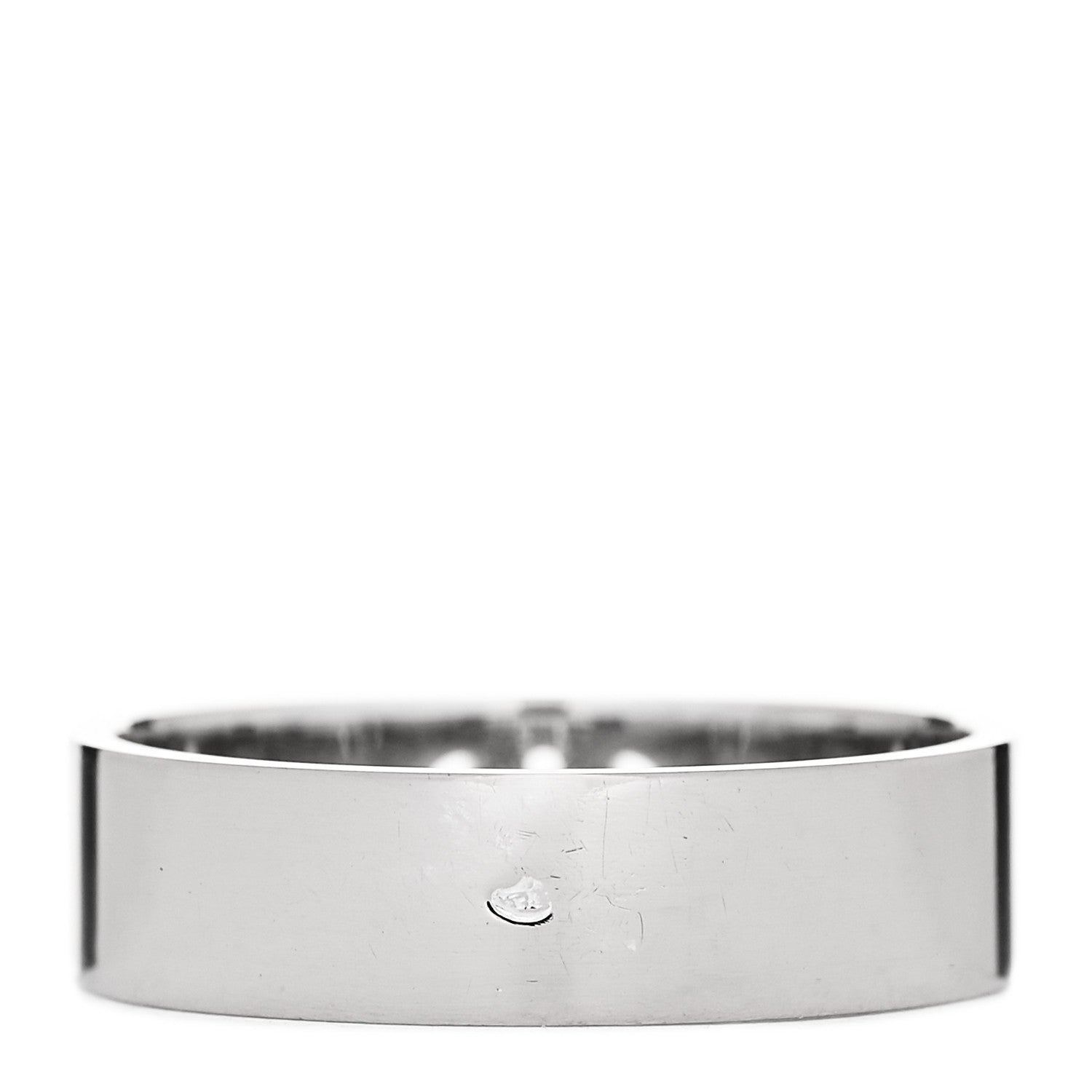 Hermes 18K White Gold Diamond PM H D'Ancre Ring 58 8.25 3 of 5