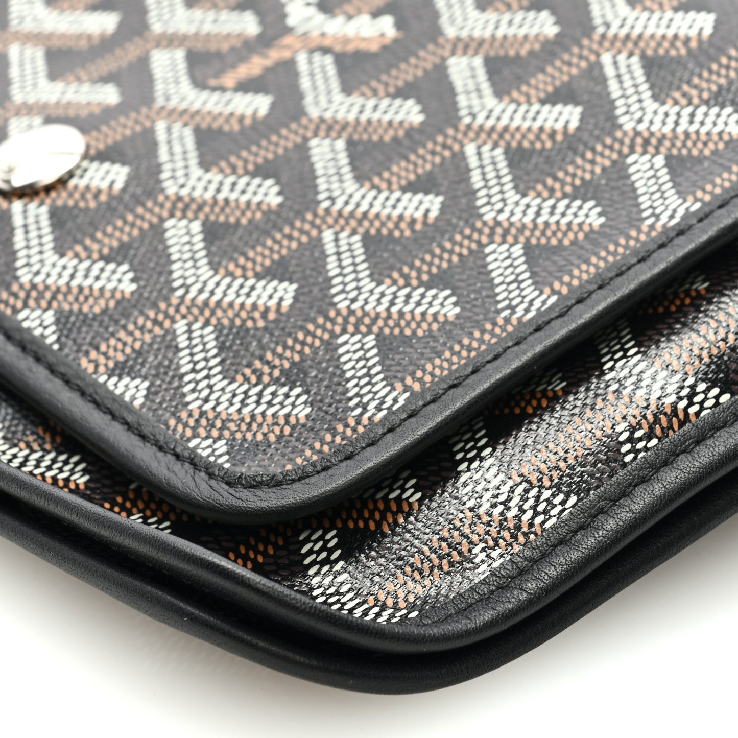 Goyardine Plumet Wallet Clutch Black