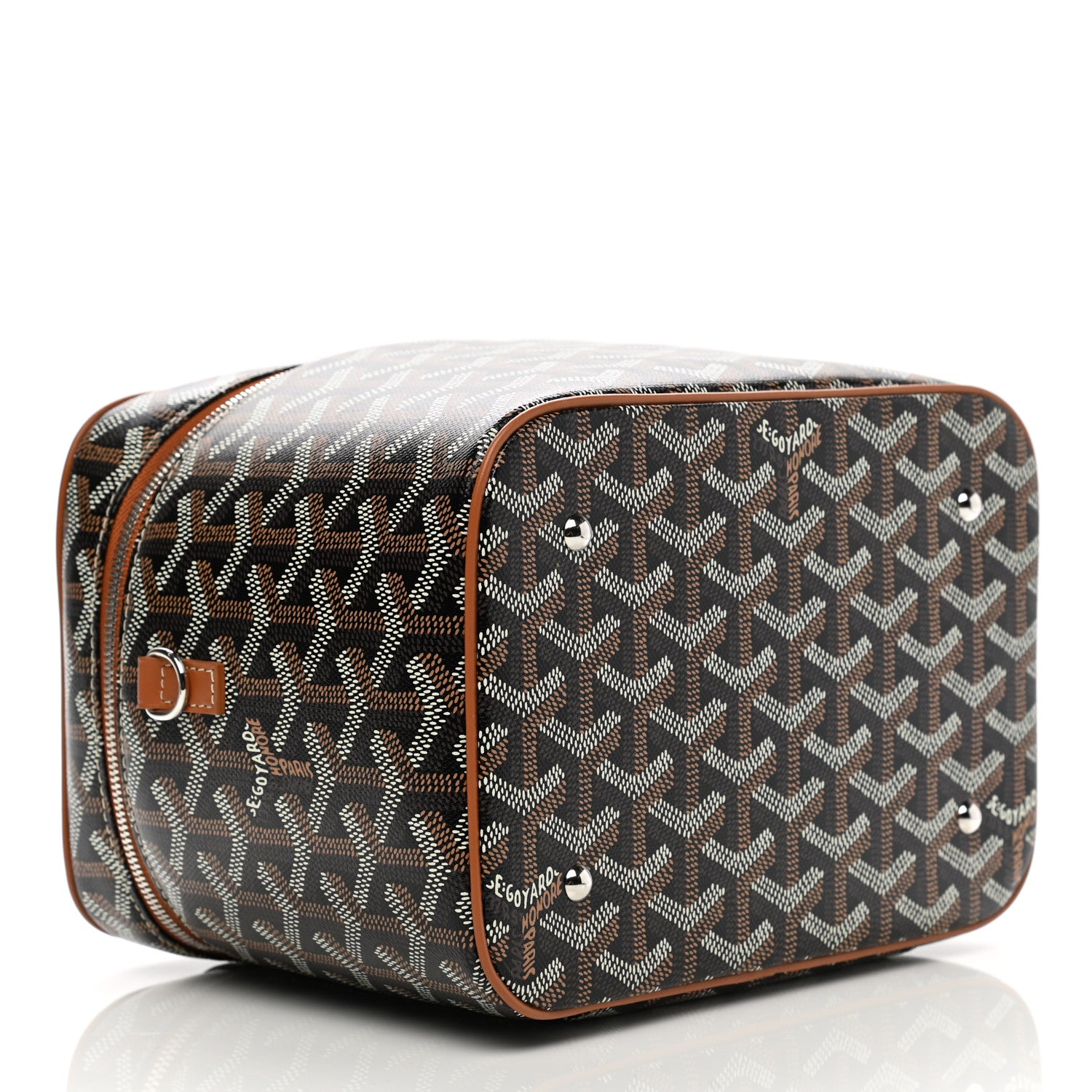 Goyard Goyardine Muse Vanity Case Black Gold 5 of 7
