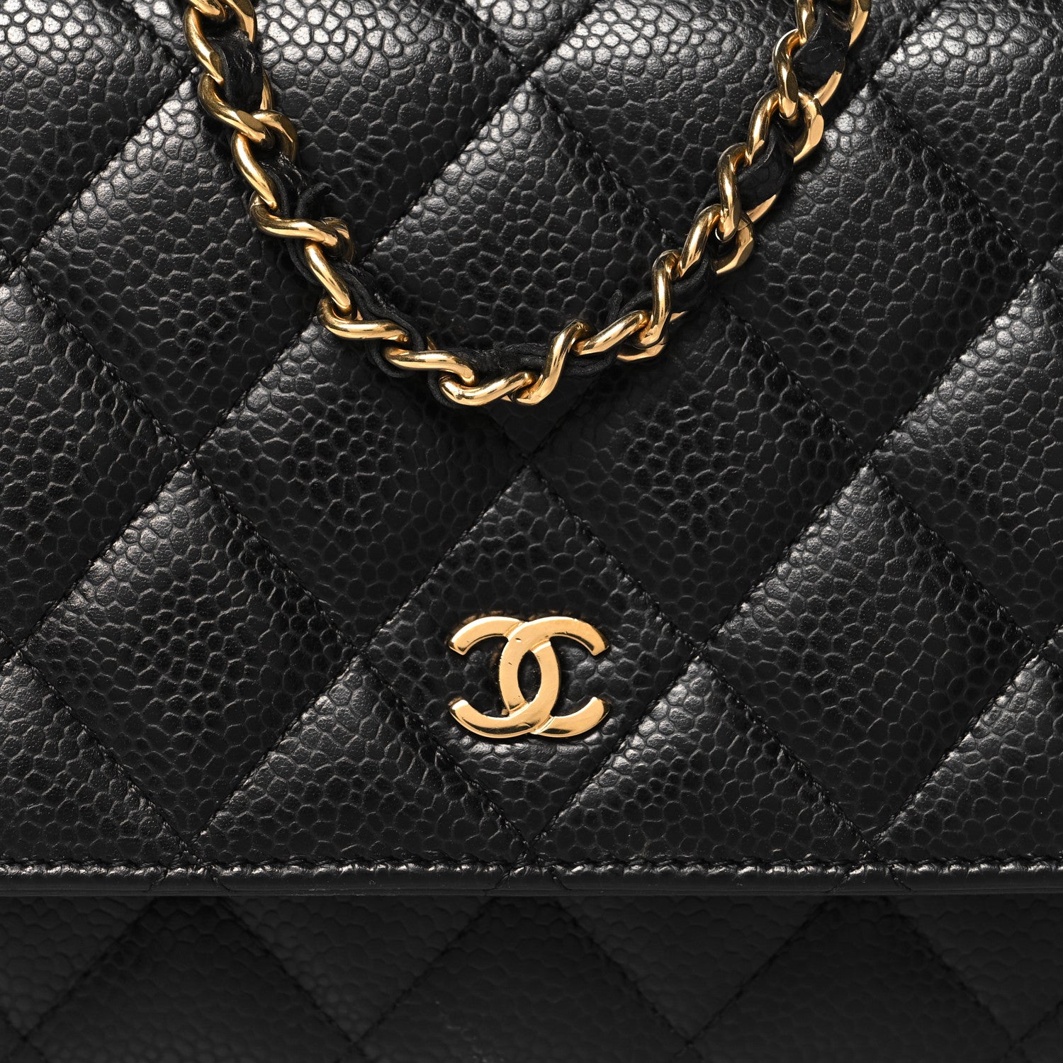 Chanel Caviar Quilted Wallet on Chain WOC Black 9 of 13