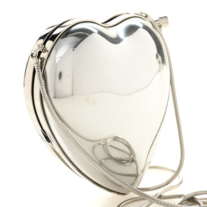 Saint Laurent Heart Monogram Love Box Crossbody Silver 10 of 10