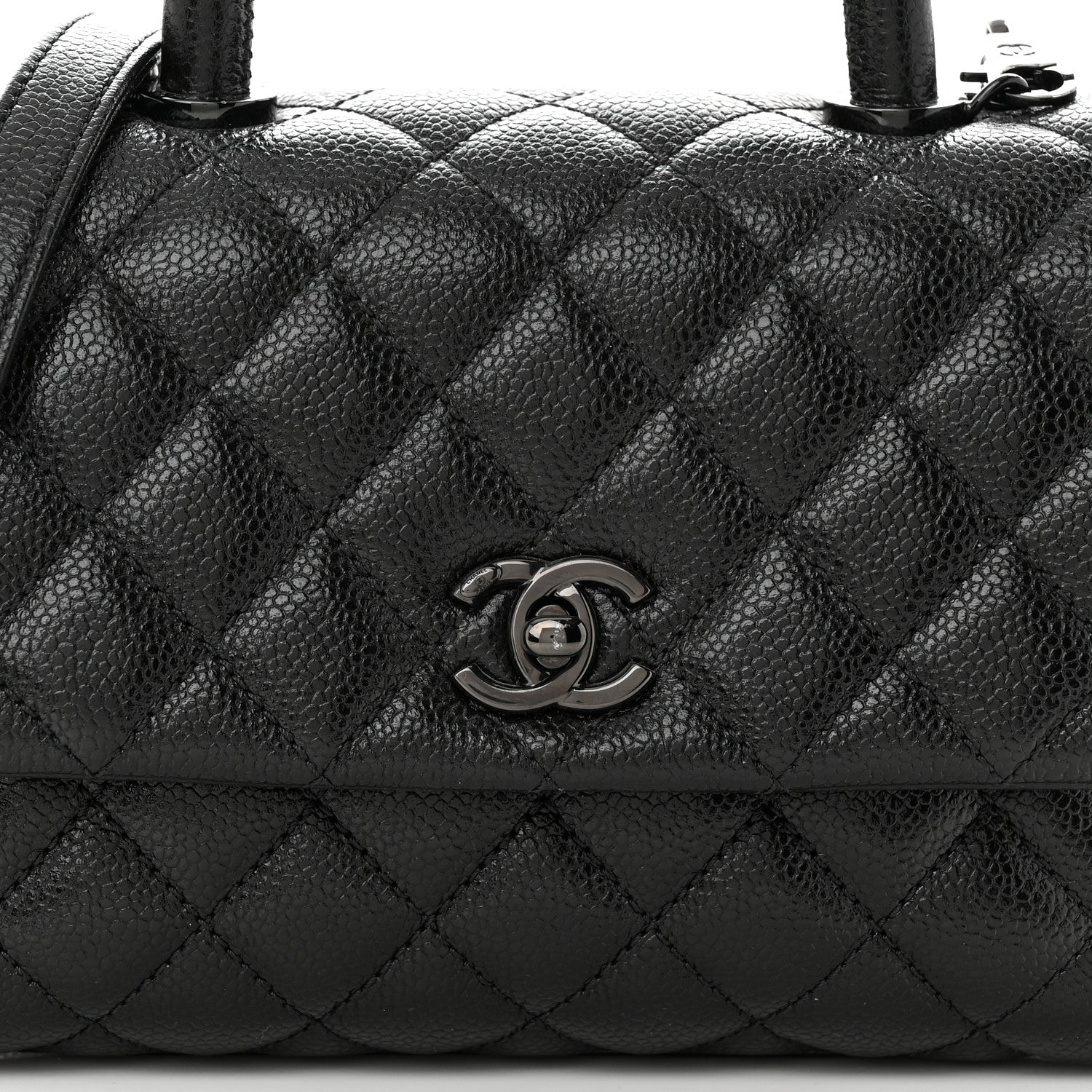 Chanel Caviar Quilted Mini Coco Handle Flap So Black 8 of 11