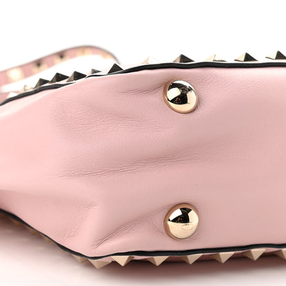 Valentino Garavani Pebbled Calfskin Mini Rockstud Tote Water Rose 8 of 13