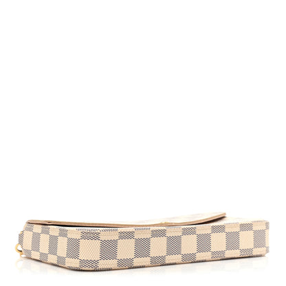 Louis Vuitton Damier Azur Pochette Felicie Chain Wallet Rose Ballerine 5 of 11