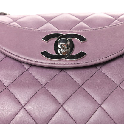 Chanel Lambskin Quilted CC Flap Light Purple 10 of 10