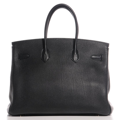 Hermes Togo Leather Birkin 35 Black 4 of 29