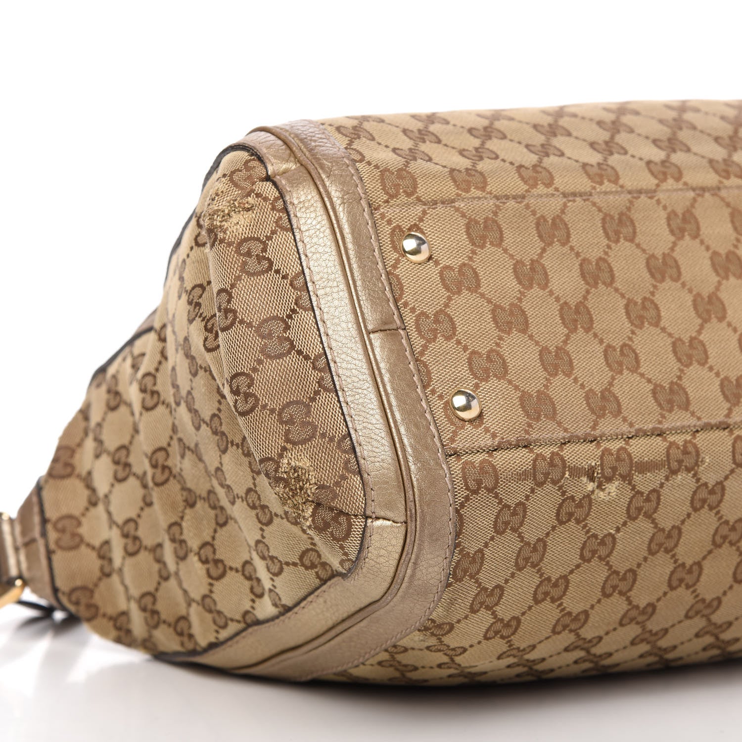 Gucci Monogram Medium Bella Tote Gold 7 of 20