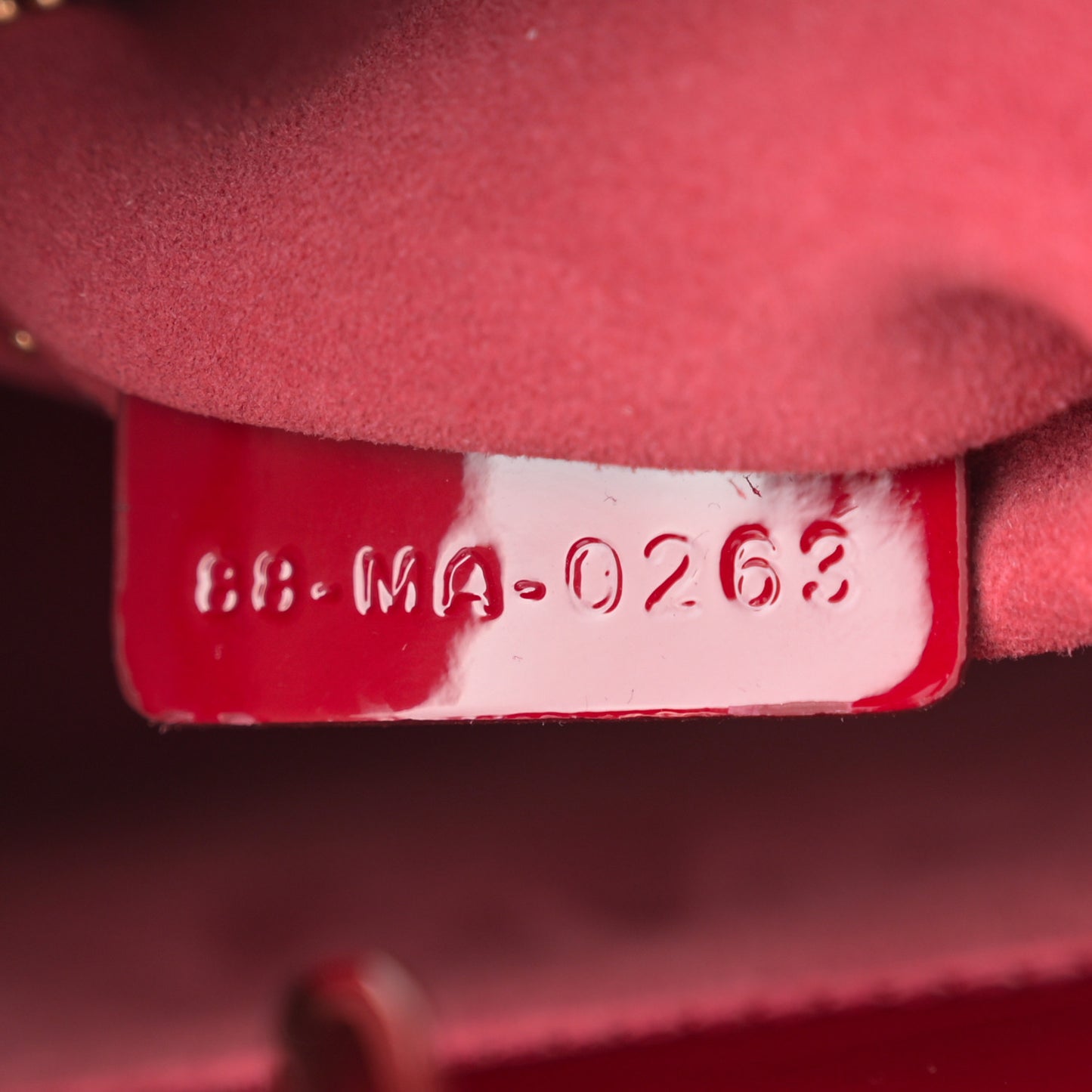 Patent Cannage Small Lady Dior Cherry Red