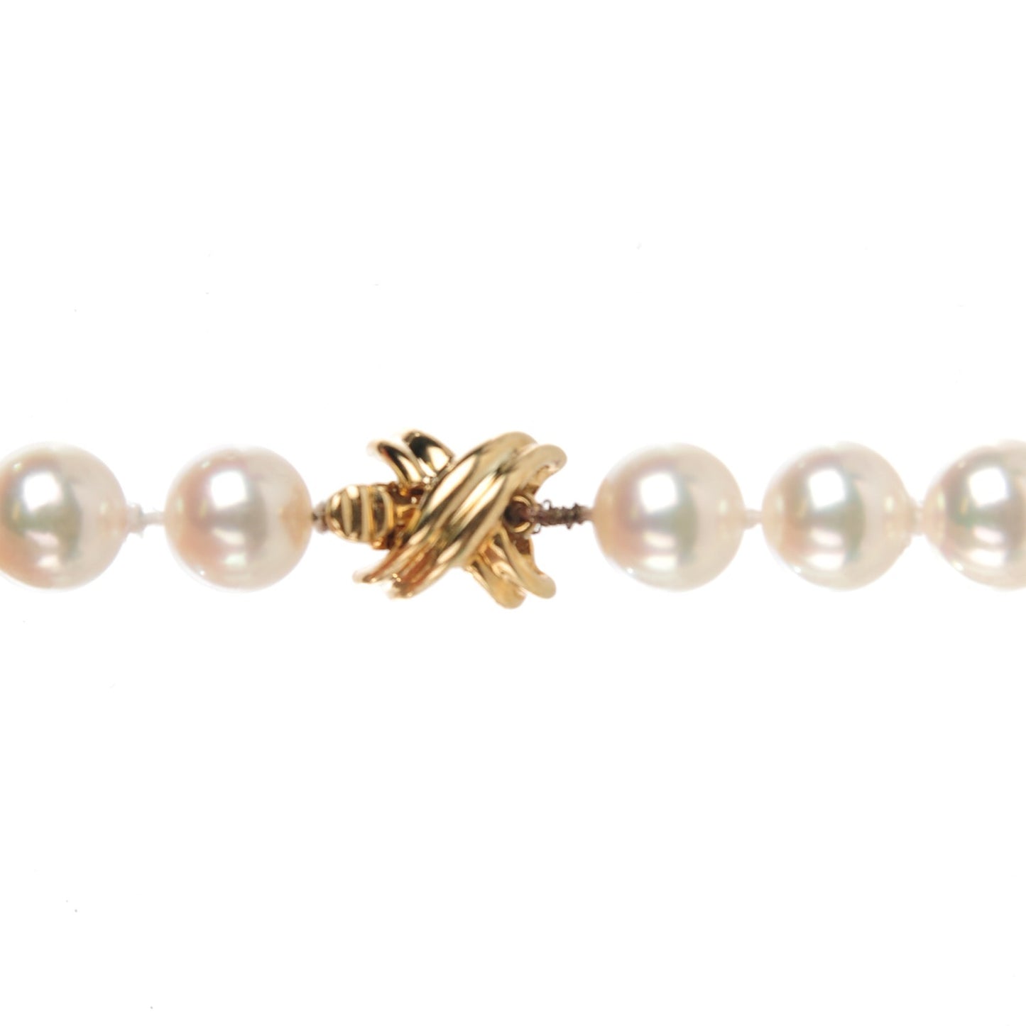 18K Yellow Gold Akoya Cultured Pearl 7mm Signature Necklace