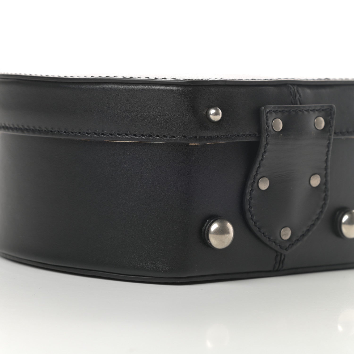 Saint Laurent Calfskin Small Mica Hat Box Black 9 of 11