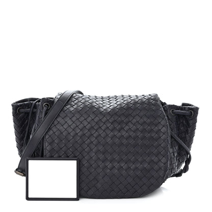 Bottega Veneta Nappa Intrecciato Messenger Ink 1 of 12