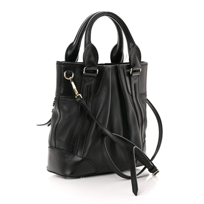 Burberry Calfskin Medium Whipstitch Tote Black 3 of 14