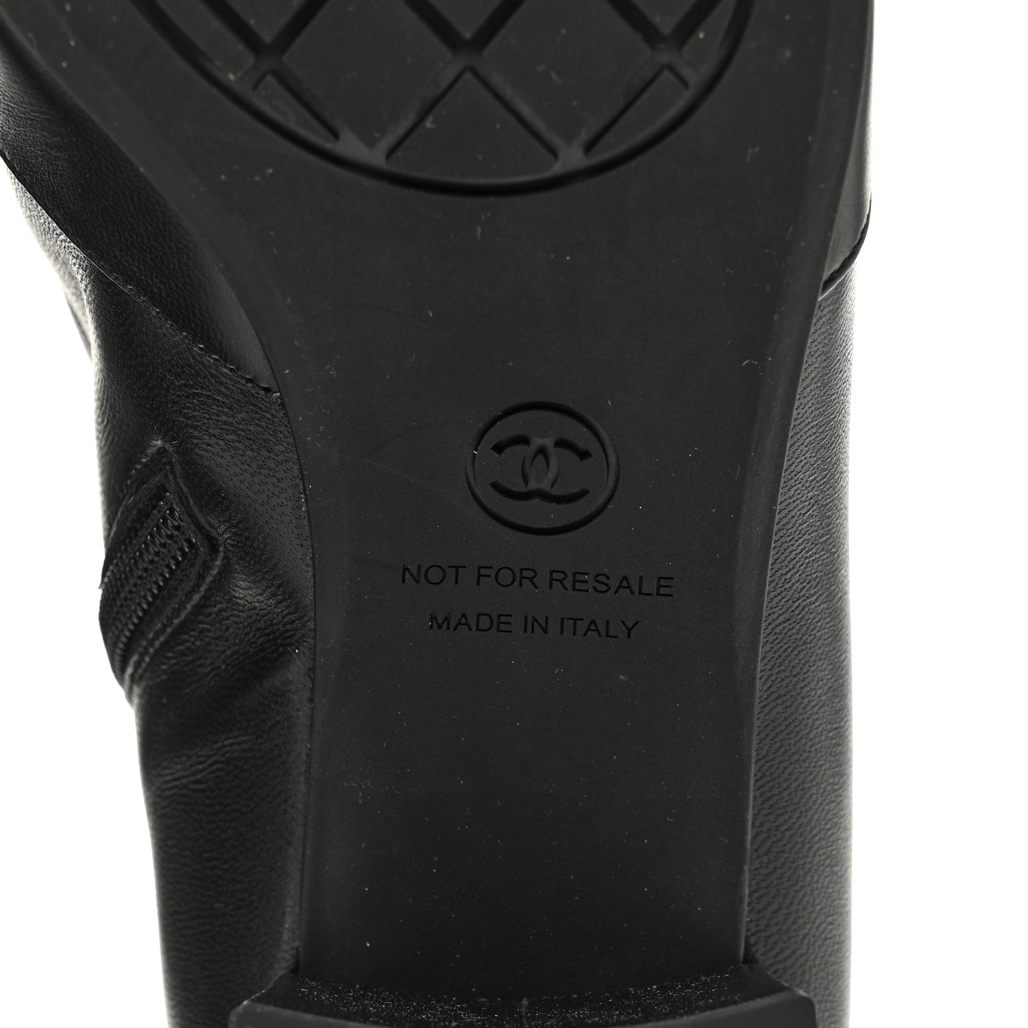 Chanel Stretch Lambskin Cap Toe CC Uniform Short Boots 40 Black 8 of 9