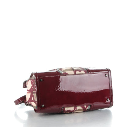 Burberry Nova Check Heart Print Pilgrim Satchel Berry 4 of 8