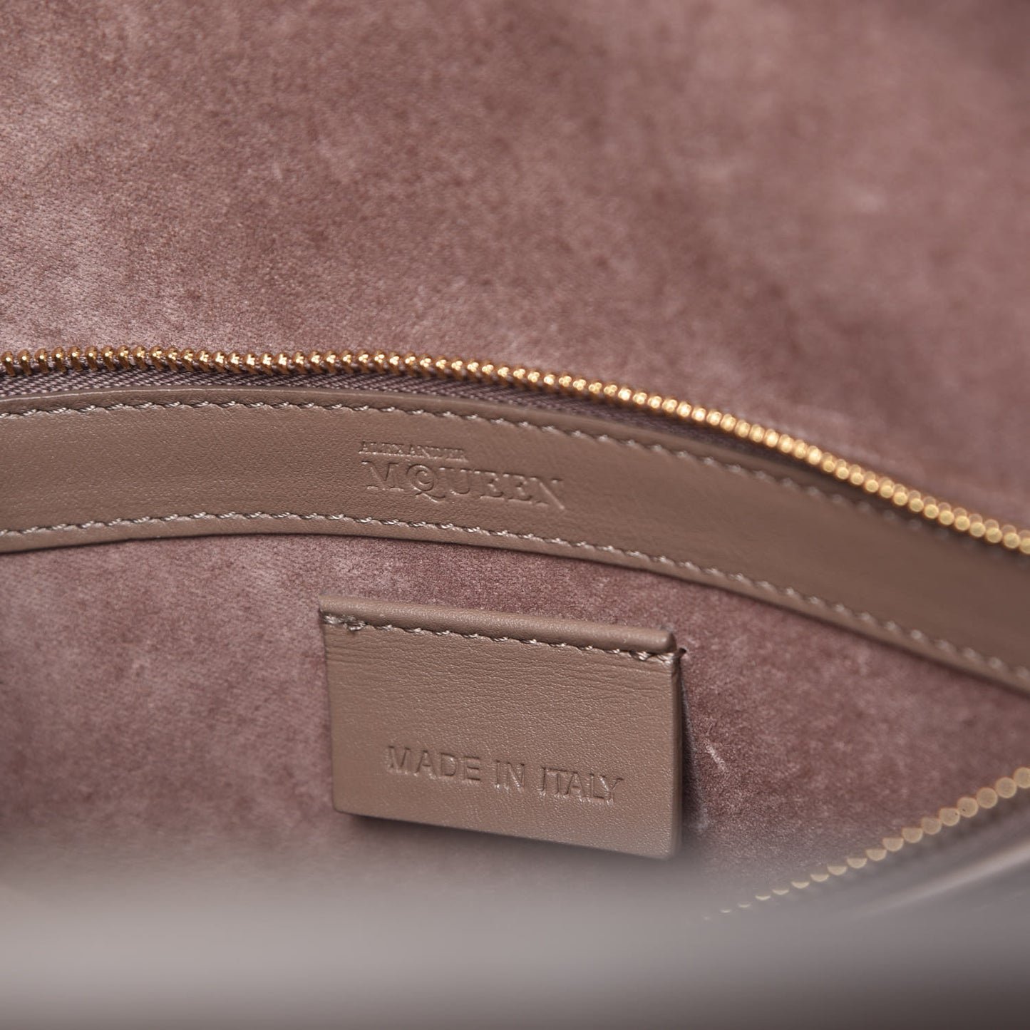 Calfskin Embossed Suede Large Heroine Tan