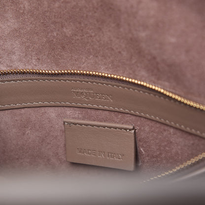 Alexander McQueen Calfskin Embossed Suede Large Heroine Tan 9 of 12