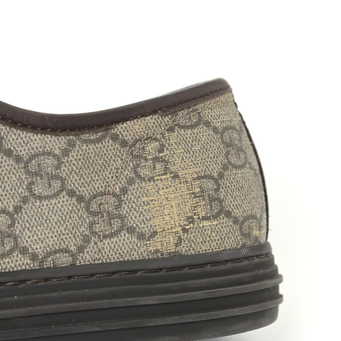 GG Supreme Monogram Mens Sneakers 8.5 Brown