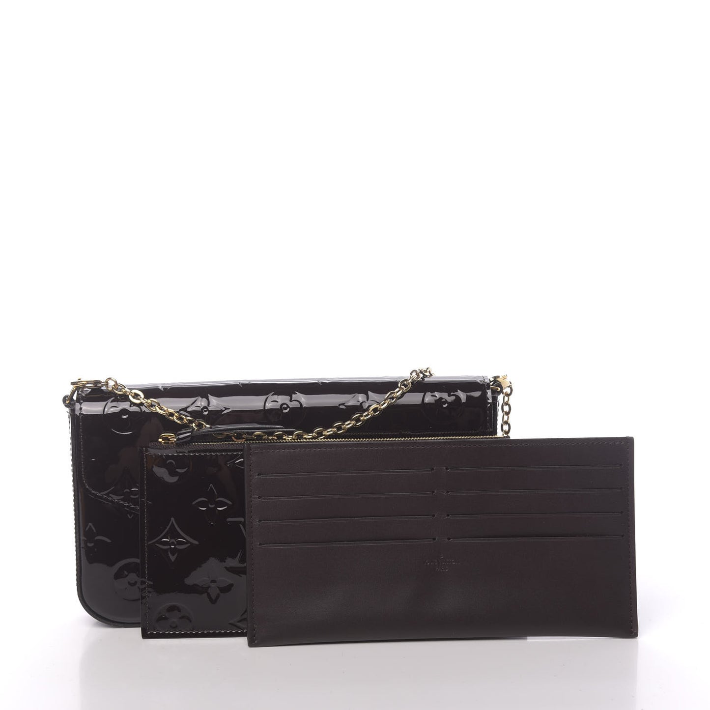Vernis Pochette Felicie Chain Wallet Amarante